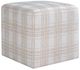 Uttermost® Joie Porcelain Plaid Ottoman-0