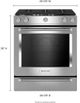 KitchenAid® 30" Stainless Steel Slide In Gas Range-5