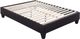 Elements International Abby Black Queen Platform Bed-3