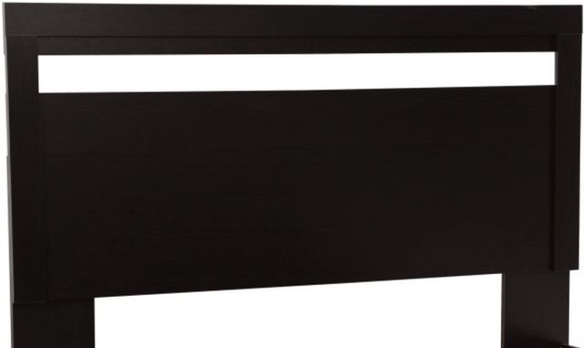 Signature Design by Ashley® Finch 5-Piece Black Queen Panel Headboard Bed Set-1