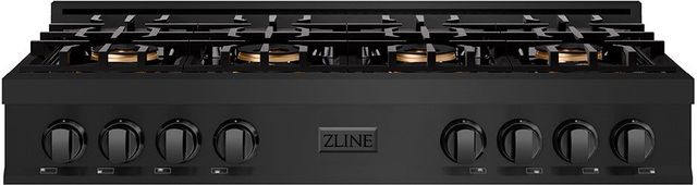 ZLINE Classic 48" Black Stainless Steel Gas Rangetop-0