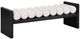 Meridian Furniture Waverly Cream/Black 52" Upholstered Bench-0
