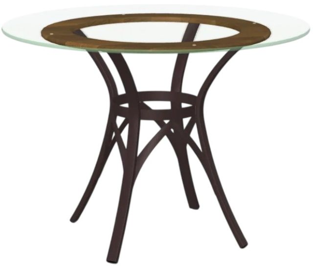 Amisco Customizable Kai Dining Table with Wood Ring Insert-0