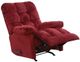 American Wholesale Furniture Nettles Merlot Manual Rocker Recliner-0