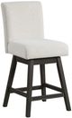 New Classic® Home Furnishings High Line White Swivel Counter Stool-0