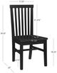 Linon Tory 2-Piece Black Dining Chair Set-2