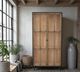 Nest Home Collections Camden Espresso/Natural Doors Tall Cabinet-1