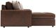 Bernhardt Nest Bernhardt Living 2-Piece Brown Leather Left-Arm Facing Sectional-3