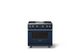Viking® 5 Series 36" Slate Blue Pro Style Gas (NG) Range with Brushed Brass Trim-3