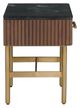 Fairfield® Dimitri Kafe End Table with Galaxy Black Marble Top-5