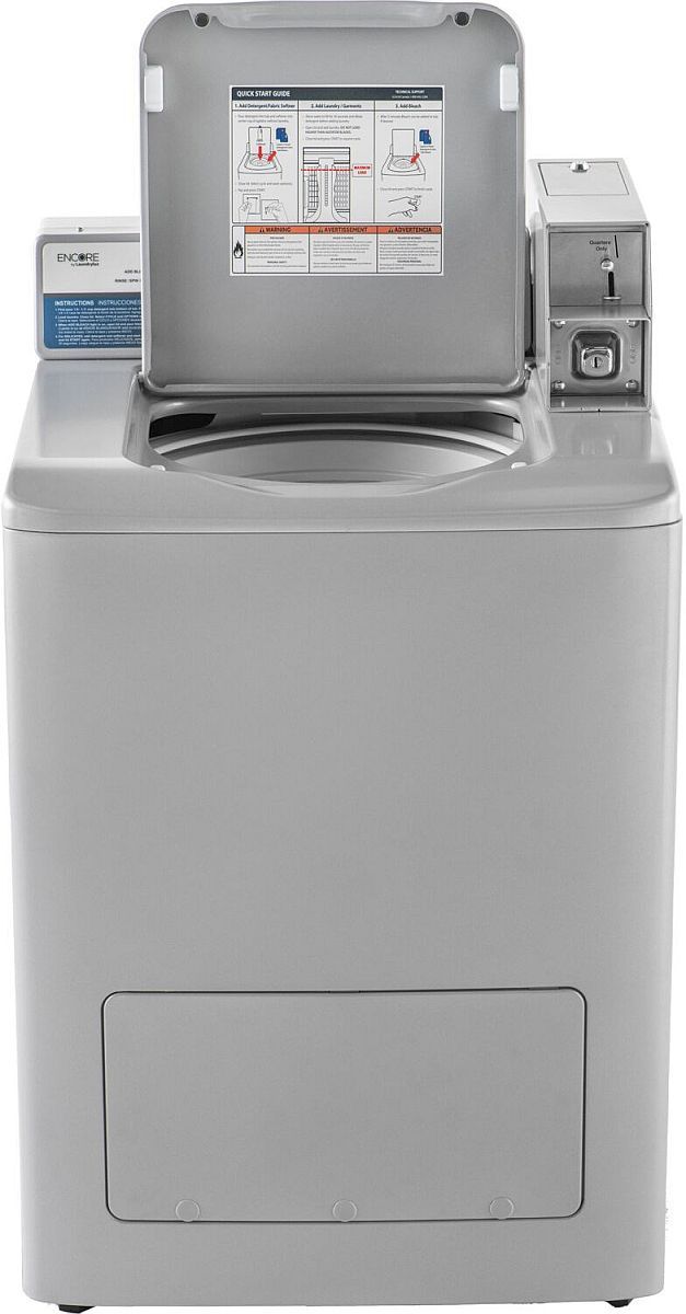 Crossover 2.0 2.9 Cu. Ft. Silver Gray Agitator Top Load Commercial Washer-2