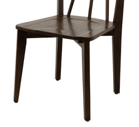 YHD Kayveta Dark Walnut Dining Side Chair-1