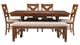 Powell® Kraven 6-Piece Beige/Dark Hazelnut Dining Set-3