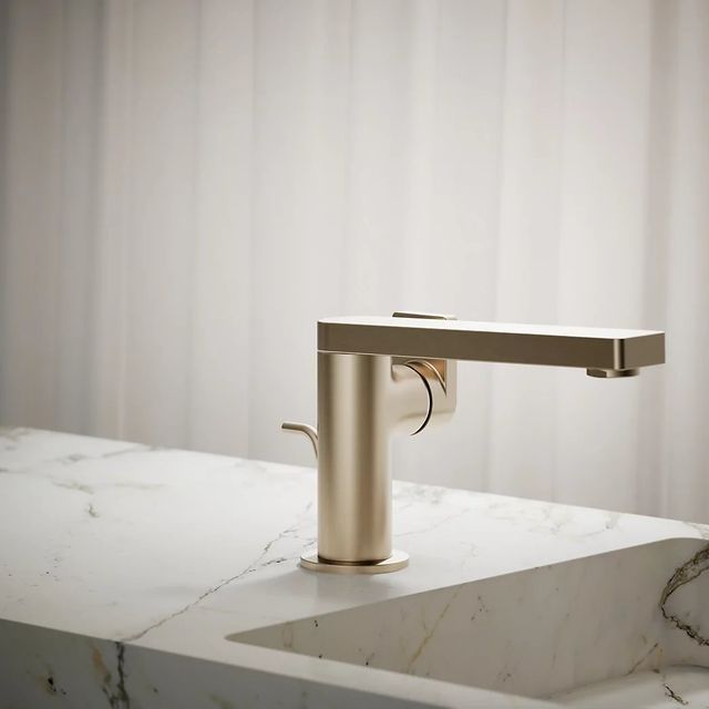 KOHLER® Composed® Vibrant Brushed Bronze Single-Handle Bathroom Sink Faucet with Lever Handle-3