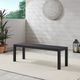 Linon Alora Black Aluminum Outdoor Bench-1
