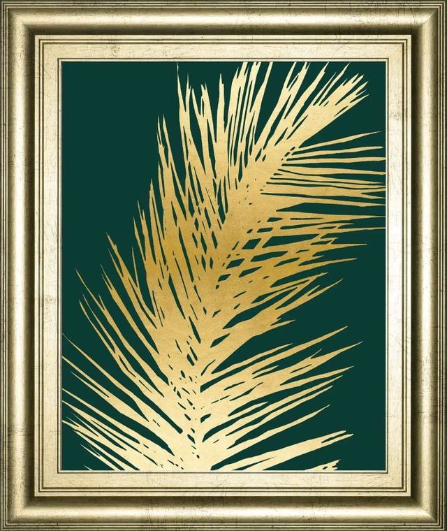 Classy Art Emerald Palms I by Natalie Carpentieri Framed Wall Art-0
