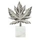 A & B Home Silver/White Leaf-1
