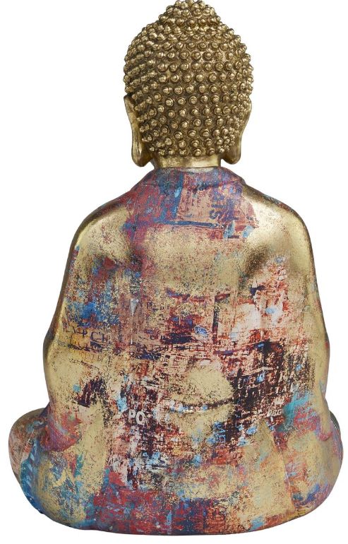 Deco Marche Multi-Colored 12" Buddha Sculpture-2