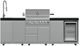 FORNO® Bulnes Series Alta Qualita Black and Stainless Steel Outdoor Kitchen Kits-0