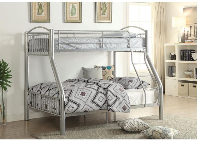ACME Furniture Cayelynn Silver Twin Over Full Bunk Bed-1
