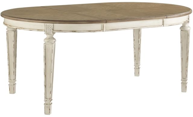 Signature Design by Ashley® Realyn 7-Piece Chipped White Dining Table Set-1