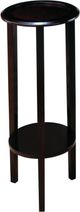 Coaster® Kirk Espresso Round Accent Table with Bottom Shelf-0