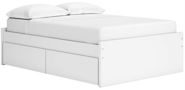 Signature Design by Ashley® Onita White Queen Panel 4-Drawer Storage Bed-0