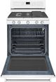 KitchenAid® 30" White Freestanding Gas Range-2