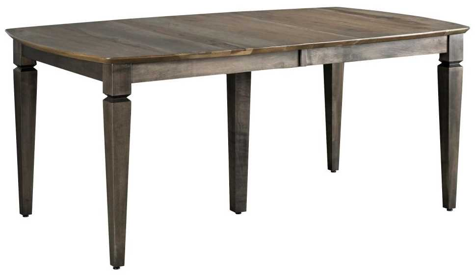 Country View Woodworking Customizable Make It Your Way 1 94" Elm Top Dining Table with 2 Self Store Leaves