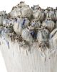 Currey & Company Poppy Pod Crown Ivory/Reactive Blue Medium Vase-2