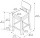 Linon Jordan Gray Wash Counter Stool-2