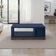 Legends Home Nora Blue Denim Cocktail Table with Whiskey Base-1