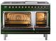 Ilve® Nostalgie II Series 48" Emerald Green Pro Style Dual Fuel Range-2