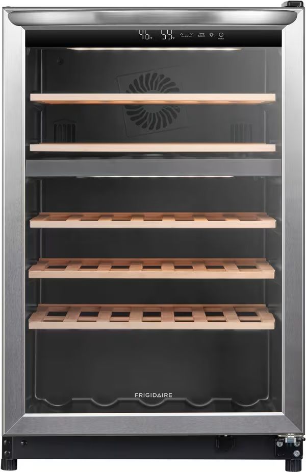  Frigidaire® 22" 4.4 Cu. Ft. Stainless Steel 46 Bottle Wine Cooler-0