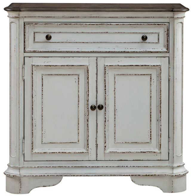 Liberty Furniture Magnolia Manor Antique White/Weathered Bark Accent Cabinet-2