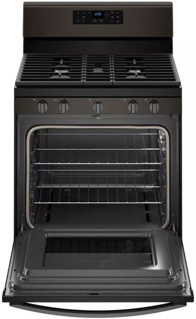 Whirlpool® 30" Black Stainless Steel Freestanding Gas Range-2
