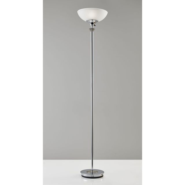 Adesso® Metropolis Chrome 300W Torchiere-3