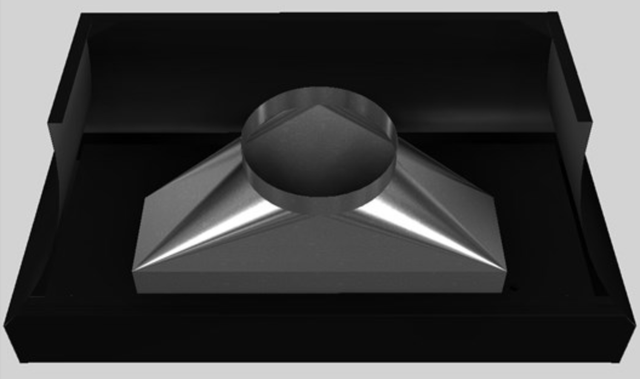 Vent-A-Hood® Designer Series 54" Black Wall Mounted Range Hood-3