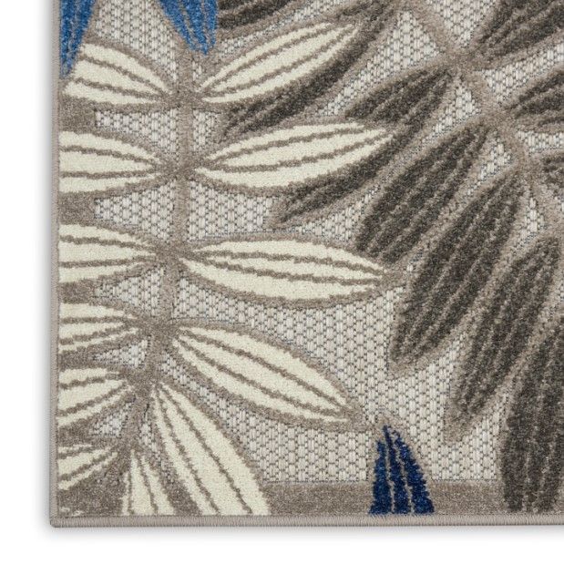 Nourison Home™ Aloha Gray Blue 5'x8' Style Area Rug-3