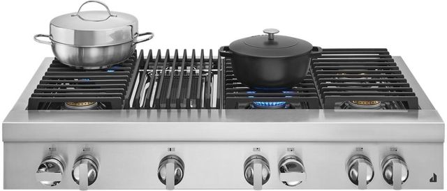 JennAir® NOIR™ 48" Stainless Steel Natural Gas Rangetop-1