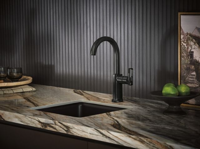 Brizo Kintsu® Matte Black Bar Faucet Knob Handle Kit-1