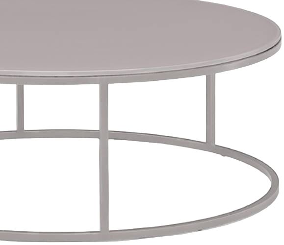 Natuzzi Editions Cabaret Gray Round Coffee Table-1