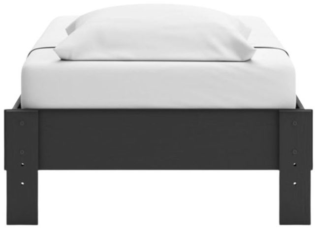 Signature Design by Ashley® Socalle Matte Black Youth Twin Platform Bed-4