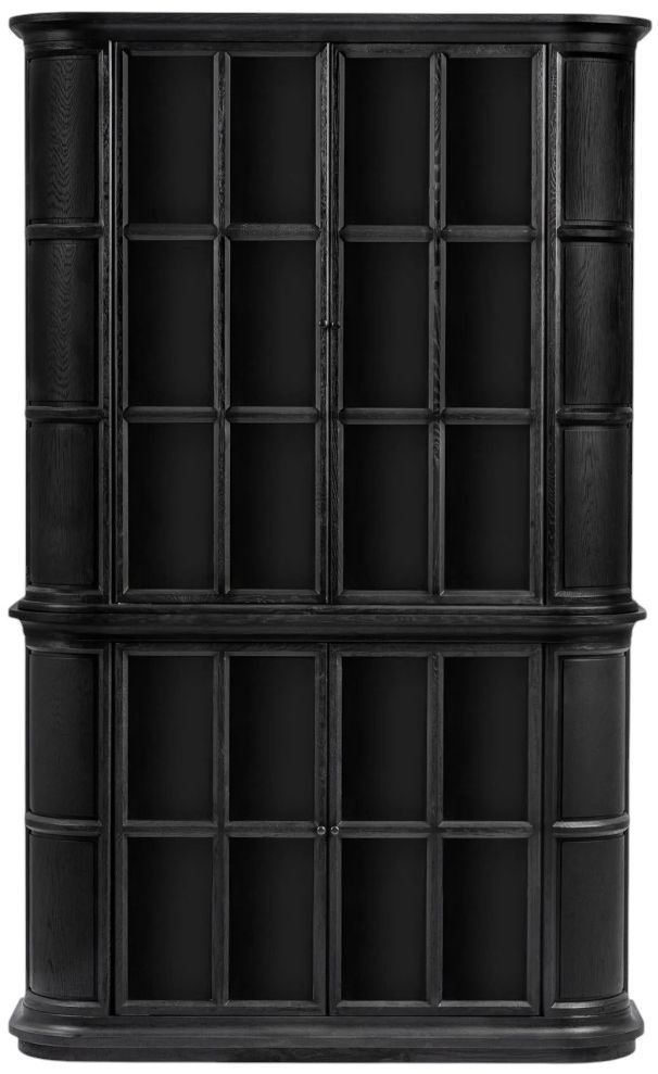 Classic Home Carson Loft Black Display Cabinet-3