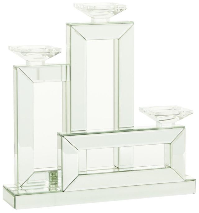 Deco Marche USelect Silver Wood Decorative Candelabra-0