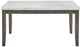 Steve Silver Co. Emily White Marble Top Dining Table with Mossy Grey Base-0
