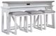 Liberty Furniture Palmetto Heights 4-Piece Driftwood/Shell White Bar Table Set-0
