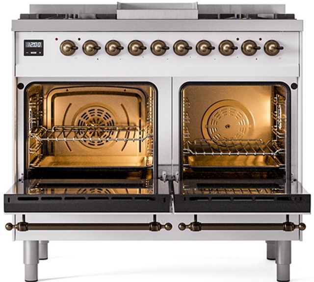 Ilve® Nostalgie II Series 40" Custom RAL Color Pro Style Dual Fuel Range-1