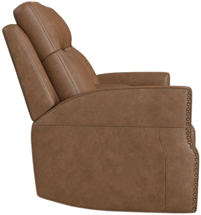 Flexsteel® Maxwell Cedar Leather Power Reclining Loveseat with Console-3
