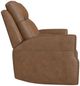 Flexsteel® Maxwell Cedar Leather Power Reclining Loveseat with Console-3